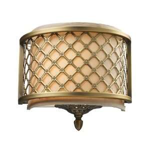  Chester 1 Light Sconce in Brushed Antique Brass W10 H10 