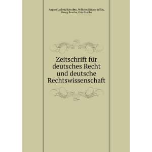   Eduard Wilda, Georg Beseler, Otto Stobbe August Ludwig Reyscher Books
