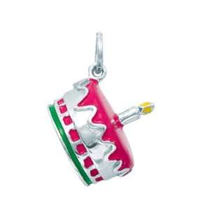  Sterling Silver Cake Charm Arts, Crafts & Sewing