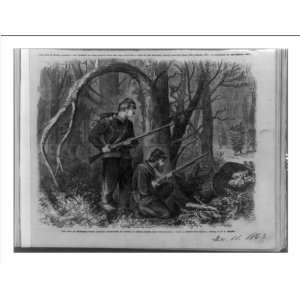 Historic Print (M) The War in Tennessee  Union pickets approached by 