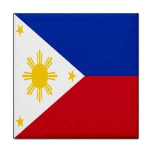 Philippines Flag Tile Trivet