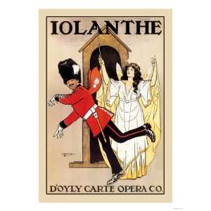  Iolanthe dOyly Carte Opera Company Giclee Poster Print 