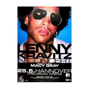  LENNY KRAVITZ Hannover Germany 25th May 2002 Music Poster 