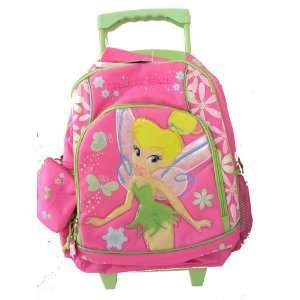   Tinkerbell Rolling Backpack Full Size School Luggage Bag Toys & Games