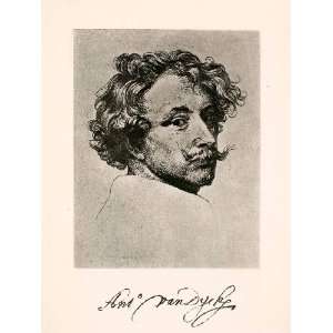 1902 Photogravure Flemish Baroque Anthony Van Dyck Self 
