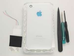 Glowing Apple Logo LED Light Full Set Mod Kit for iPhone 4S GSM White 