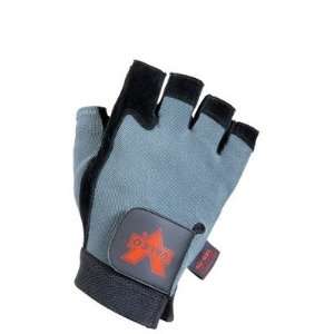  Inc V430 L Black Split Leather Fingerless Anti Vibe Gloves With AV 