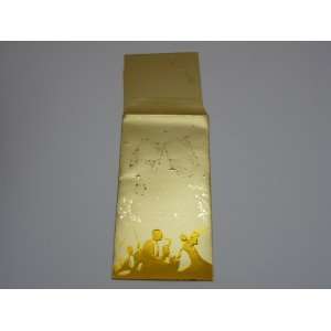 Formal Invitations 2 Per Pack Gold with Musicians on the Front in Gold 