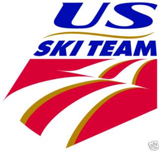 USA Ski Team Car Bumber Sticker 5X5  