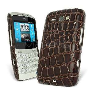   Croc Skin Back Cover for HTC ChaCha + Screen Protector Electronics