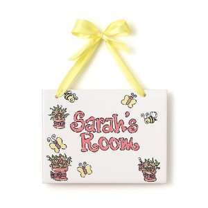  Hand Painted Name Plaque   Butterflies Toys & Games