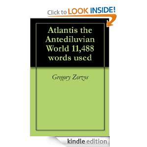 Atlantis the Antediluvian World 11,488 words used Gregory Zorzos 