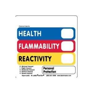   Hazcom (THIS®) Label, 10 3/4 x 13 1/2, Vinyl