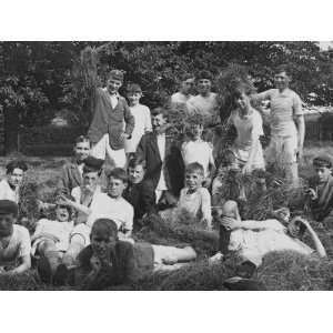  Boys Club Group Photograph Great Waltham1925 Stretched 