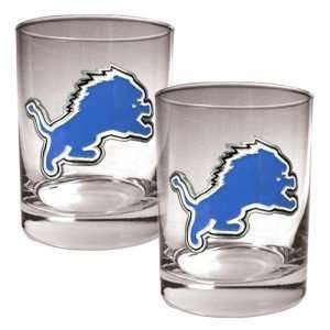  Detroit Lions Rock Glass Set of Two