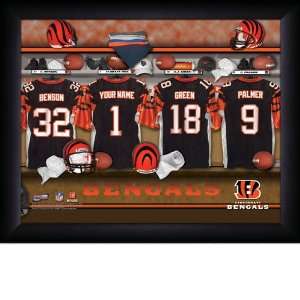  Cincinnati Bengals Personalized Locker Room Photo