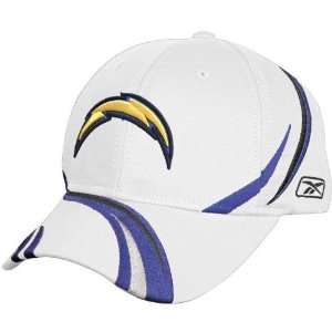 Reebok San Diego Chargers White Spiral Colorblock Hat  