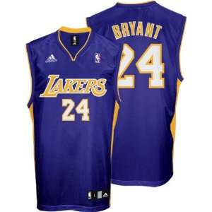 Los Angeles Lakers Kobe Bryant Youth Replica 2nd Road Jersey, Size 