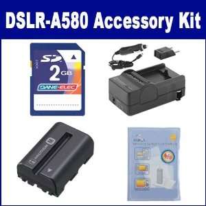  Sony Alpha DSLR A580 Digital Camera Accessory Kit includes 