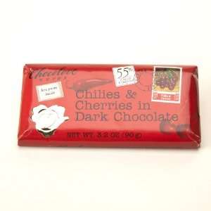 Chocolove Xoxo Dark Chilies & Cherry Bar Grocery & Gourmet Food