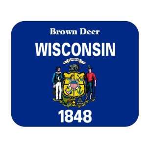   US State Flag   Brown Deer, Wisconsin (WI) Mouse Pad 