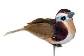 Artificial Brown Decorative Craft Fake Bird 12 pieces Birds New from 
