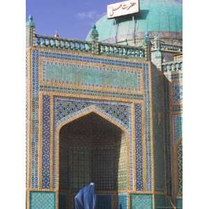 Pilgrim at the Shrine of Hazrat Ali, Mazar I Sharif, Afghanistan 