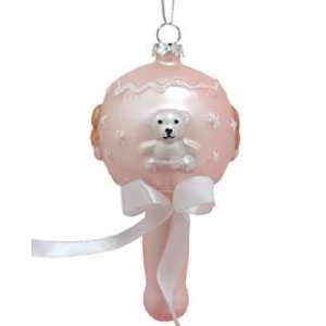  Personalized Baby Girl Rattle Christmas Ornament 