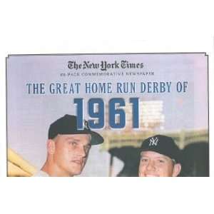   of 1961 Greatest Moments in History New York Ti Sports Collectibles
