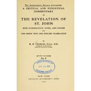   Text And English Translation R. H. (Robert Henry) Charles Books