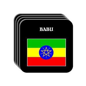  Ethiopia   BABU Set of 4 Mini Mousepad Coasters 