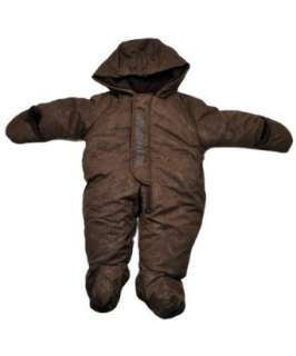  Brooklyn Express One Piece Hooded Snowsuit (3 9m)   brown 