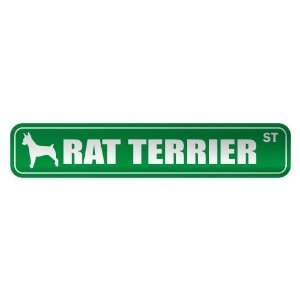 RAT TERRIER ST  STREET SIGN DOG