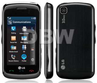 NEW in BOX LG ENCORE GT550 BLACK AT&T LOCKED CELLULAR PHONE 