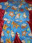 CLOTHES BITTY BABY OR AMERICAN GIRL CHRISTMAS BLUE GINGERBREAD PJS