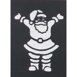  STENCIL HAPPY SANTA BRASS Arts, Crafts & Sewing