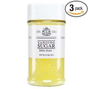 India Tree Sugar, Yellow Pastel, 3.5 Ounce (Pack of 3)  