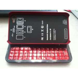   Keyboard Case and Stand Combo   RED Cell Phones & Accessories