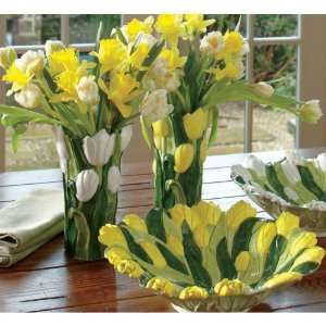  Tulipano Ceramic Vase   Yellow