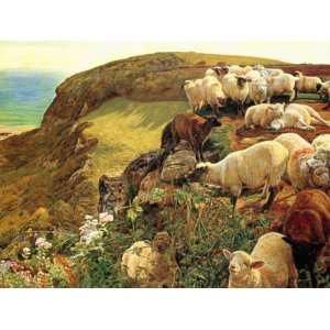  OUR ENGLISH COASTS 1852 STRAYED SHEEP BY WILLIAM HOLMAN 