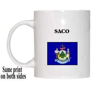  US State Flag   SACO, Maine (ME) Mug 