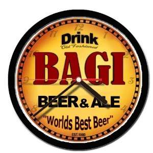  BAGI beer and ale wall clock 