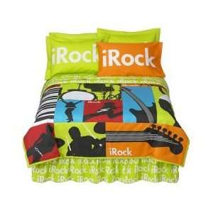  Boys Tween/teen I Rock Comforter/sheet Set Full Sz