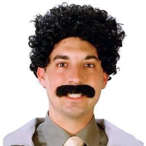  Mens Eurasian Traveler Borat Wig & Mustache Set 