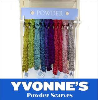Ladies Daisy Scarf Powder Scarves Scarfs Many Colours  