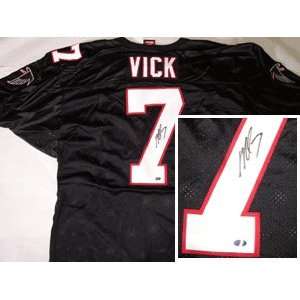  Michael Vick signed Atlanta Falcons Wilson Black Jersey 