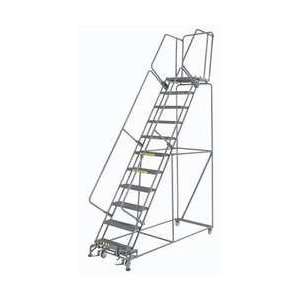 BALLYMORE 6CEN6 Ladder 11 Step, DeepTop, Grate Tread, 450lb  