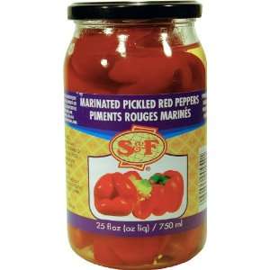 RED PEPPER (Salad) HUNGARY, Packaged in Glass Jar, 750mL. S&F