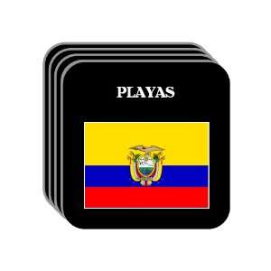  Ecuador   PLAYAS Set of 4 Mini Mousepad Coasters 