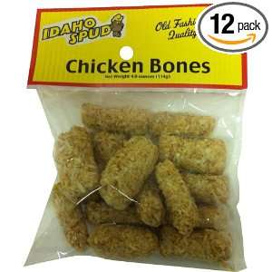 Idaho Candy Old Fashion Bag Chicken Bones, 4 Ounce (Pack of 12 